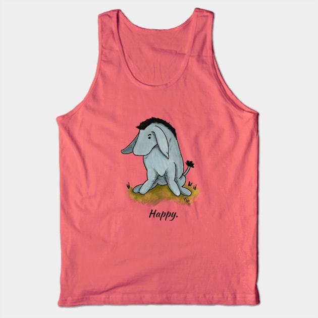 Happy - Eeyore Tank Top by Alt World Studios